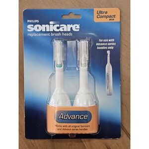 PHILIPS Sonicare Advance Compact‎ Replacement Toothbrush Heads Vintage 2003